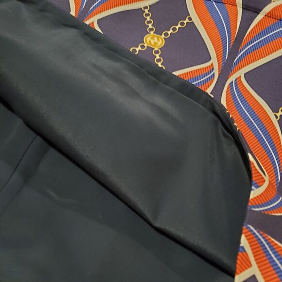 NWT. $3500 GUCCI Printed Dress Size IT40. Dark blue red - Picture 13 of 16
